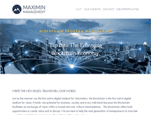 Tablet Screenshot of maximinllc.com